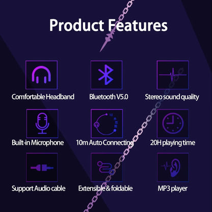 Wireless Silent Disco Headphone Anime Fate/Grand Order FGO Jeanne d'Arc Stereo Bluetooth Headphone for Playing Games Earphone