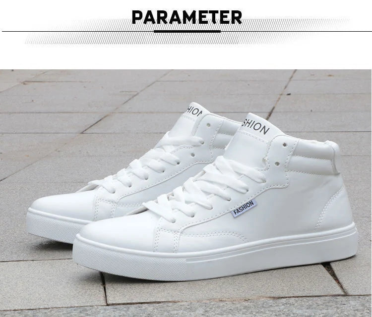 Men's Casual Skateboarding High Top Sneakers Sport Tennis Shoes Breathable Walking Street Shoes Men's Sneakers