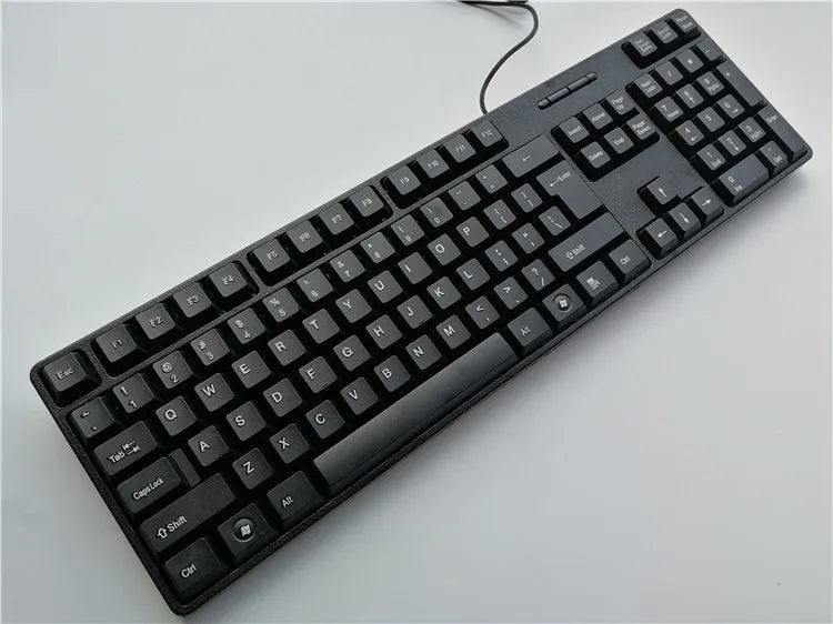 Spanish French  Russian Arabic Letter keycaps Keyboard Gaming Keyboard Usb Wired 104 Keys  For Computer