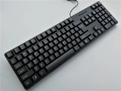 Spanish French  Russian Arabic Letter keycaps Keyboard Gaming Keyboard Usb Wired 104 Keys  For Computer