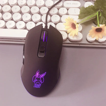 Színes, világító USB-C némítógombos egér Type-C notebookhoz – gamer egér