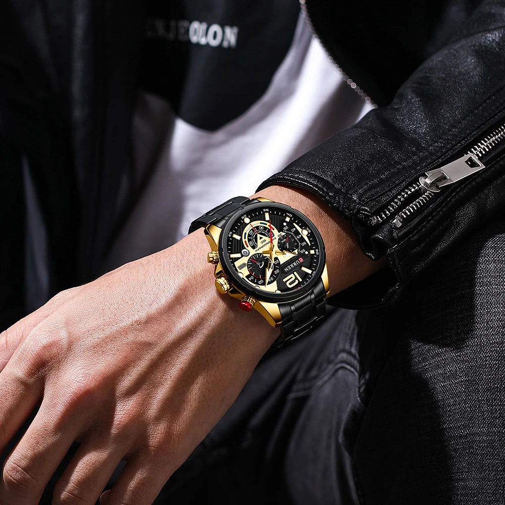New Watches for Men Top Luxury Brand CURREN Quartz Men’s Watch Sport Waterproof Wrist Watches Chronograph Date Relogio Masculino