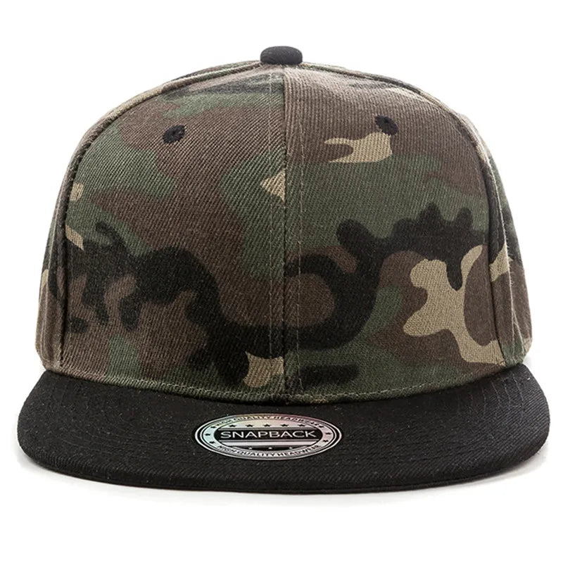 Cap Plain Snapback-kasket til voksne – Hip Hop-baseballkasket til mænd og kvinder – udendørs fritidskasket