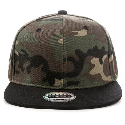 Cap Plain Snapback-kasket til voksne – Hip Hop-baseballkasket til mænd og kvinder – udendørs fritidskasket