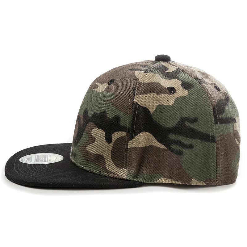 Cap Plain Snapback-kasket til voksne – Hip Hop-baseballkasket til mænd og kvinder – udendørs fritidskasket