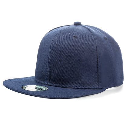 Cap Plain Snapback-kasket til voksne – Hip Hop-baseballkasket til mænd og kvinder – udendørs fritidskasket