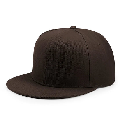 Baseballkasket til voksne med lukket bagside til små hoveder – dame og herre, blank hiphop-snapback-kasket, herre i store størrelser, tætsiddende kasketter med flad skygge, 55 cm til 64 cm