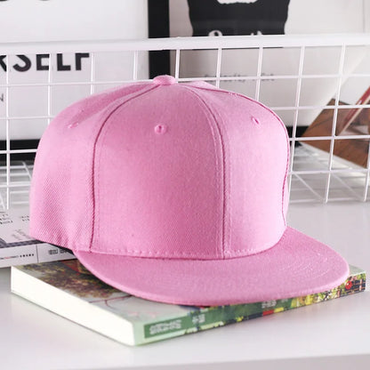 Casquette hip-hop unie pour homme, casquette snapback, casquettes de baseball pour femme, casquettes à visière plate ajustable, visières unies, pour garçons et filles, danse de rue