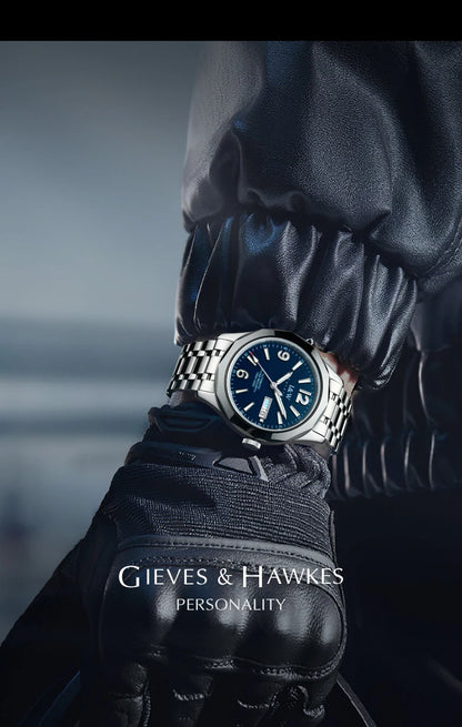 Reloj CARNIVAL Mens Tungsten Mechanical Watch Brand Luxury NH36 Automatic Movement Wristwatches for Men Waterproof Montre Homme