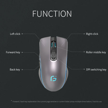 Wireless Mouse Rechargeable Bluetooth Silent Ergonomic Computer 2400 DPI For iPad Mac Tablet Macbook Air Laptop PC Gaming Office