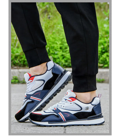 BONA New Designer Action Leather Sport Shoes Men's Sneakers Running Shoes Men's Tennis Walking Footwear Trendy Fitness