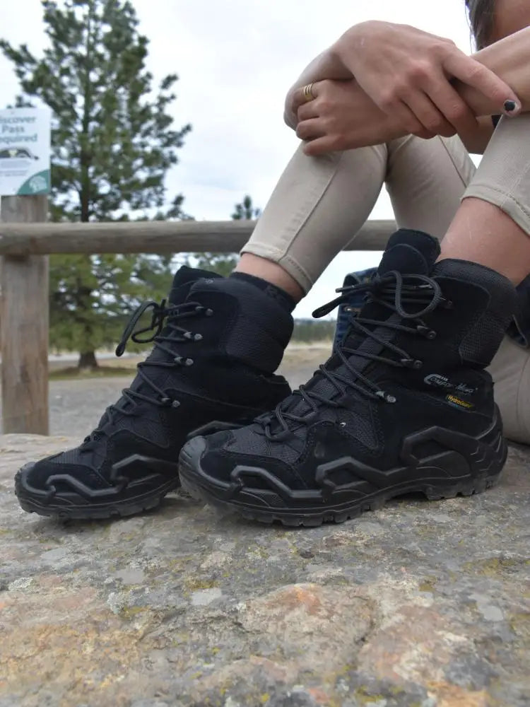 ROCKROOSTER Hiking shoes Men waterproof hunting Boots Tactical Desert Combat Boots trekking Ankle mountian cow Leather Sneakers