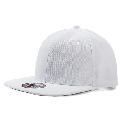 Cap Plain Snapback-kasket til voksne – Hip Hop-baseballkasket til mænd og kvinder – udendørs fritidskasket