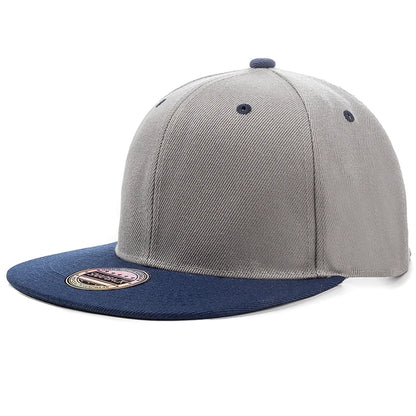 Cap Plain Snapback-kasket til voksne – Hip Hop-baseballkasket til mænd og kvinder – udendørs fritidskasket