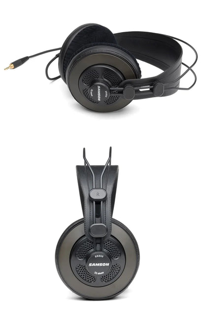 Samson SR850 Professional Studio Reference Headphones – Semi Open Back HiFi Monitoring Headphones for Studio Recording, Audio Mixing, Music Production & Critical Listening