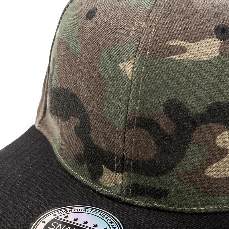 Cap Plain Snapback-kasket til voksne – Hip Hop-baseballkasket til mænd og kvinder – udendørs fritidskasket
