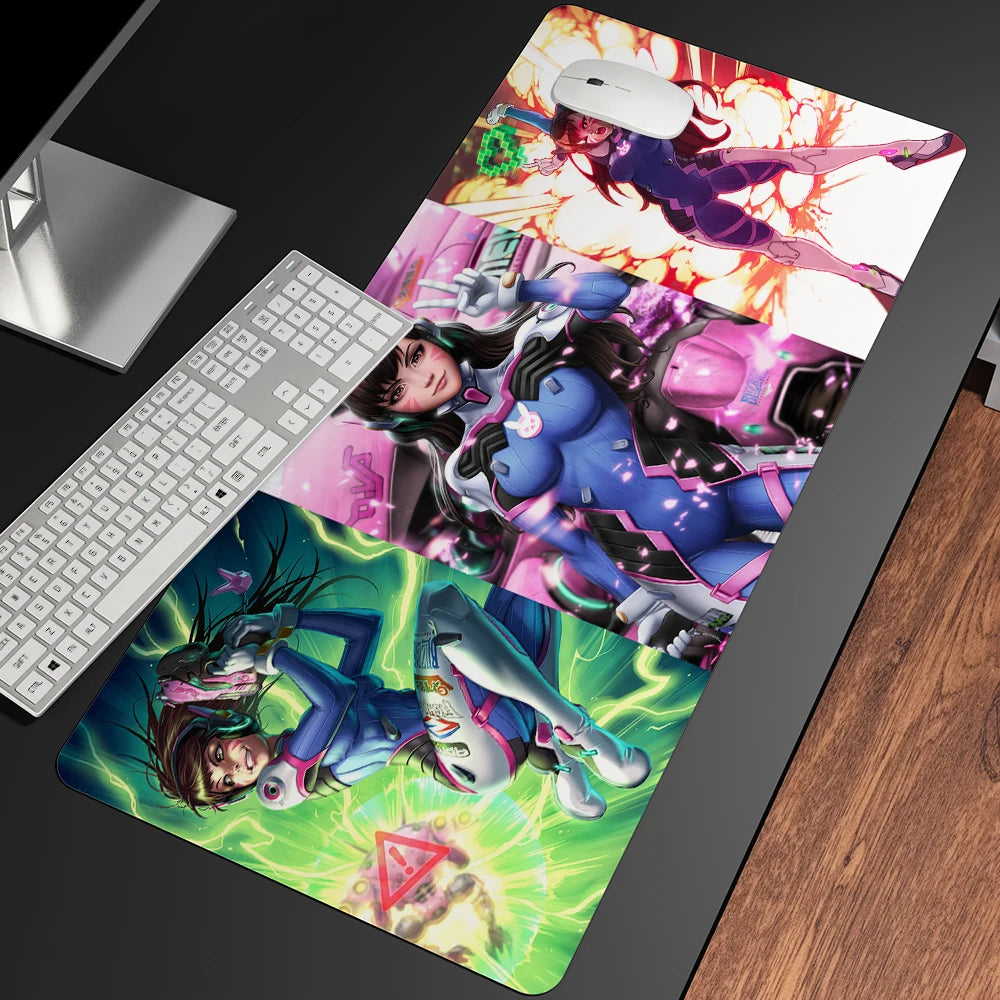 XXL Gaming Anime Mouse Pad Large Mouse Mat Girl Keyboard Computer PC  Edge Desk Mat For Overwatch/cs Go Gamer Mousepad