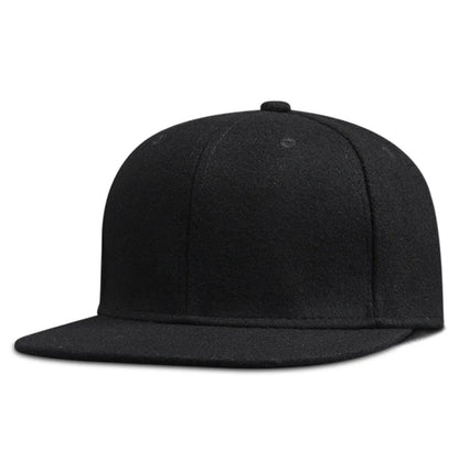 Dad Winter – șepci hip-hop din pâslă, cu cozoroc plat, șepci de baseball din pâslă pentru bărbați corpolenți, mărimi mari, cu cozoroc ajustabil, 56 cm, 58 cm, 60 cm, 62 cm, 64 cm