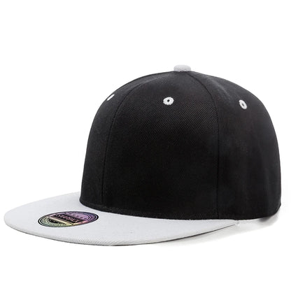 Cap Plain Snapback-kasket til voksne – Hip Hop-baseballkasket til mænd og kvinder – udendørs fritidskasket