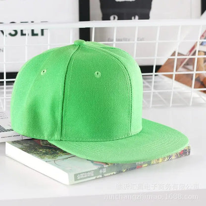 Casquette hip-hop unie pour homme, casquette snapback, casquettes de baseball pour femme, casquettes à visière plate ajustable, visières unies, pour garçons et filles, danse de rue