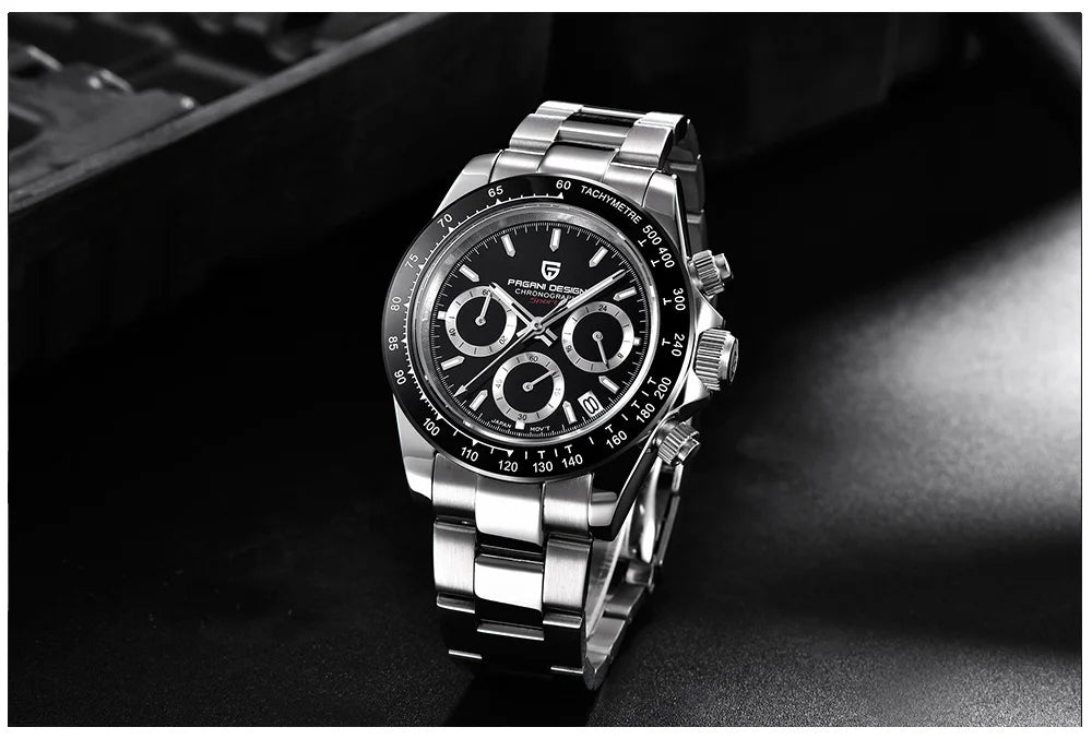 2026 New PAGANI DESIGN Chronograph Luxury Quartz Wrist Watch For Men Automatic Date 100M Waterproof JAPAN VK63 Movt Reloj Hombre