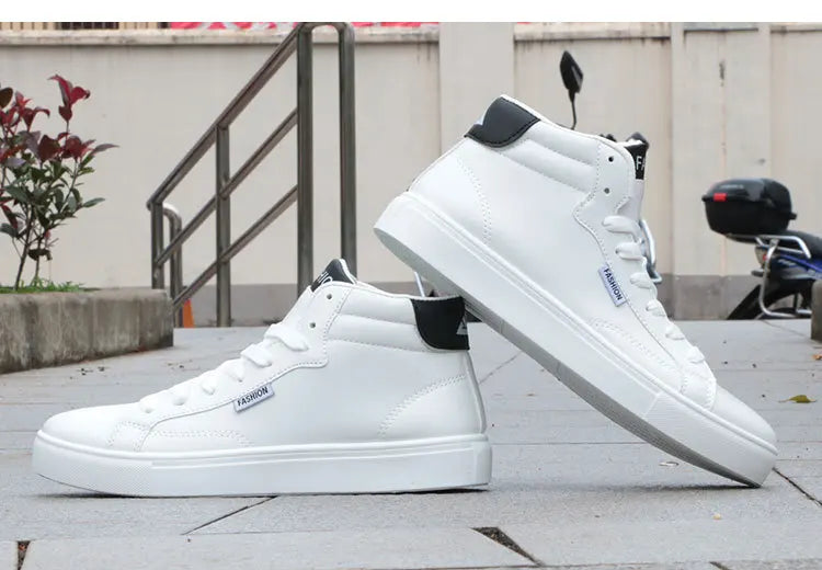 Men's Casual Skateboarding High Top Sneakers Sport Tennis Shoes Breathable Walking Street Shoes Men's Sneakers