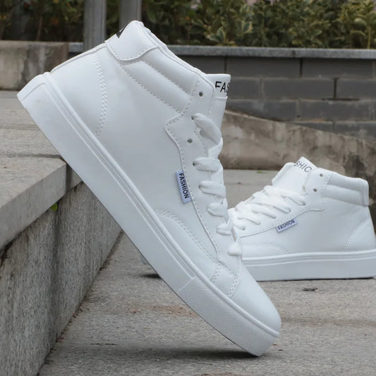 Men's Casual Skateboarding High Top Sneakers Sport Tennis Shoes Breathable Walking Street Shoes Men's Sneakers