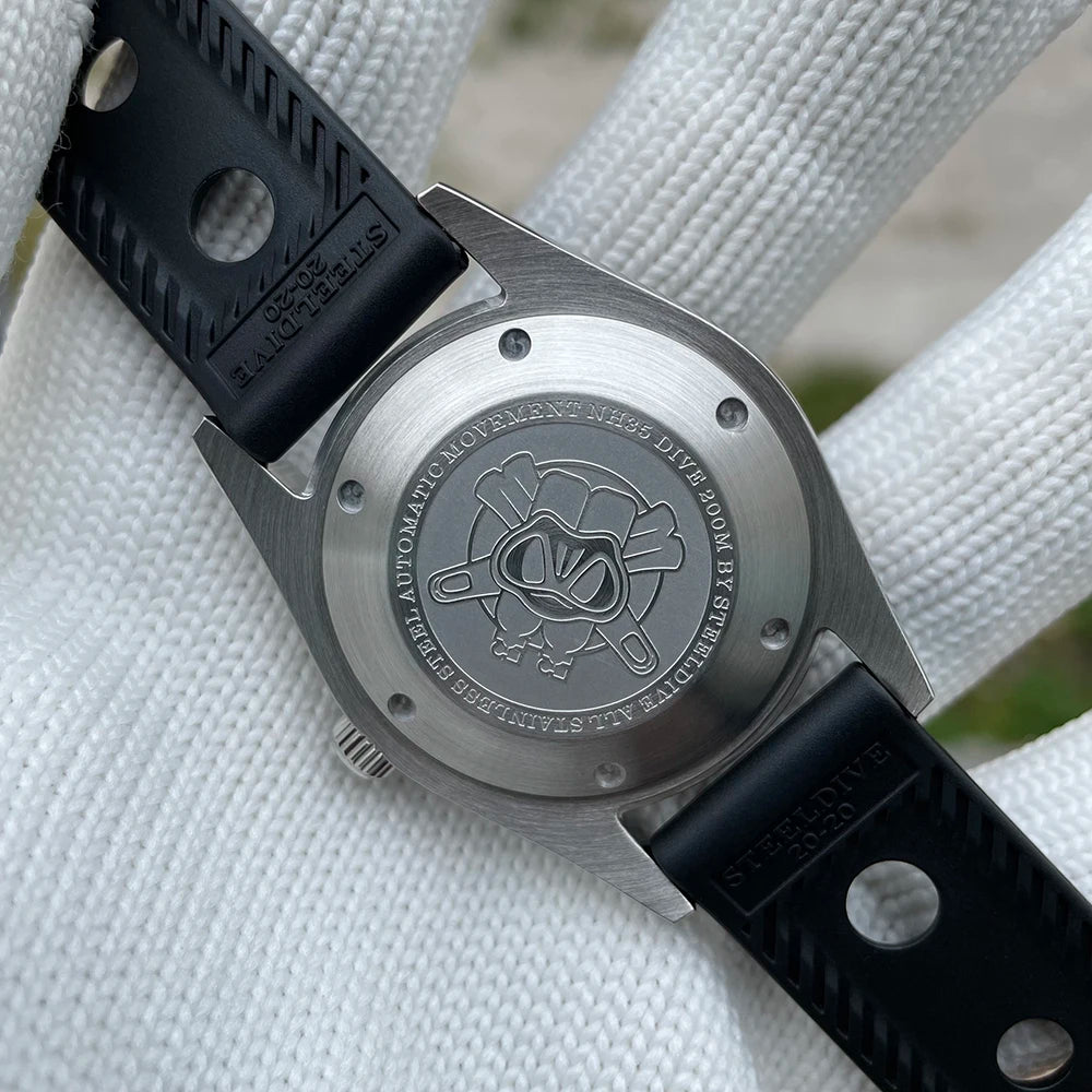 Steeldive SD1933 New Arrival 39MM Stainless Steel Case Sapphire Glass NH35 Automatic Dive Watch with Date