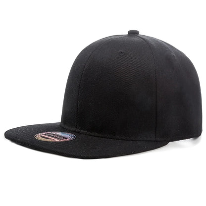 Cap Plain Snapback-kasket til voksne – Hip Hop-baseballkasket til mænd og kvinder – udendørs fritidskasket