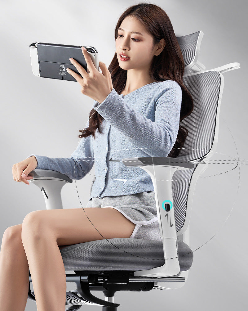 UVR Gaming Computer Chair Lift Adjustable Boss Backrest Stool Ergonomic Design Armchair Sponge Cushion Mesh Office Chair