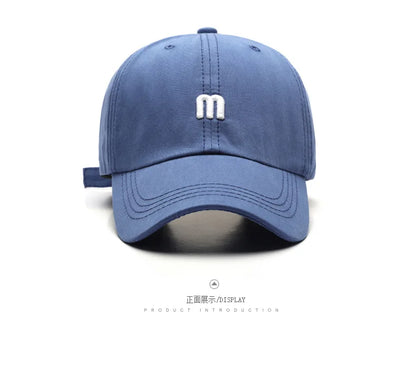 Fashion 100% Cotton Baseball Cap for Men and Women Letters Embroidered Snapback Hat Summer Sun Caps Unisex Casual Hip Hop Hats