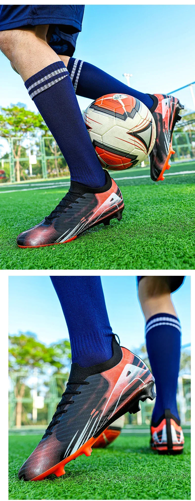Men's New Non-Slip Soccer Shoes Training FG Top Quality Sneakers Football Boots Cleats Wholesale Drop Shipping Unisex Adult
