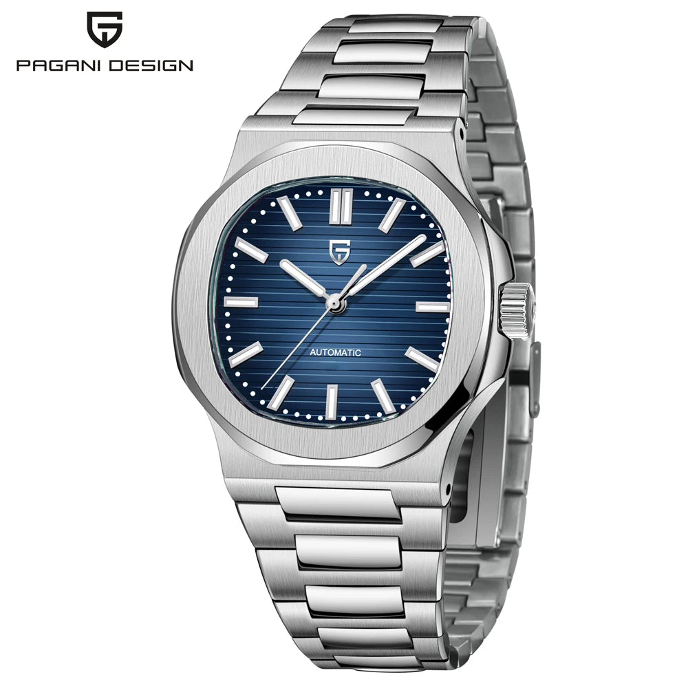 PAGANI DESIGN 2025 New Men's Watches Luxury Automatic Watch For Men Mechanical 40MM WristWatch Stainless Steel AR Sapphire glass