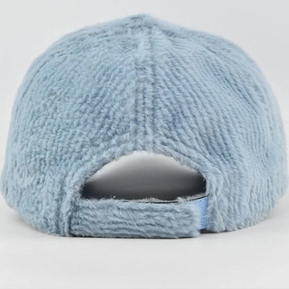 Autumn Winter Baseball Cap Women Artificial Lamb Wool Hats Keep Warm Cap Plush Baseball Caps Spring Baseball Cap Solid Sunshade