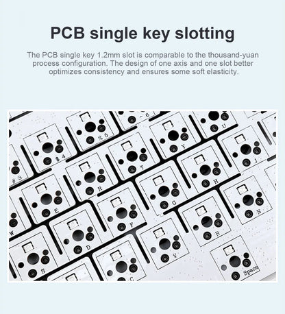 AULA F99 Machanical Keyboard Bluetooth 5.0/2.4G Wireless/Wired Gasket-mounted Gaming Keyboard 99 Keys Customizable Keyboards