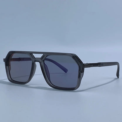 Vintage Steampunk Polarized Sunglasses Women Double Bridge Black 2026 Luxury Designer Driving Shades For Lady Fashion Eyewear