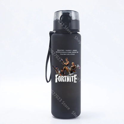 650ML Fortnites Sports Water Bottle Kawaii Motivational Leak Proof Portable Reusable Cups Outdoor Travel Gym Jugs New Cute Gifts
