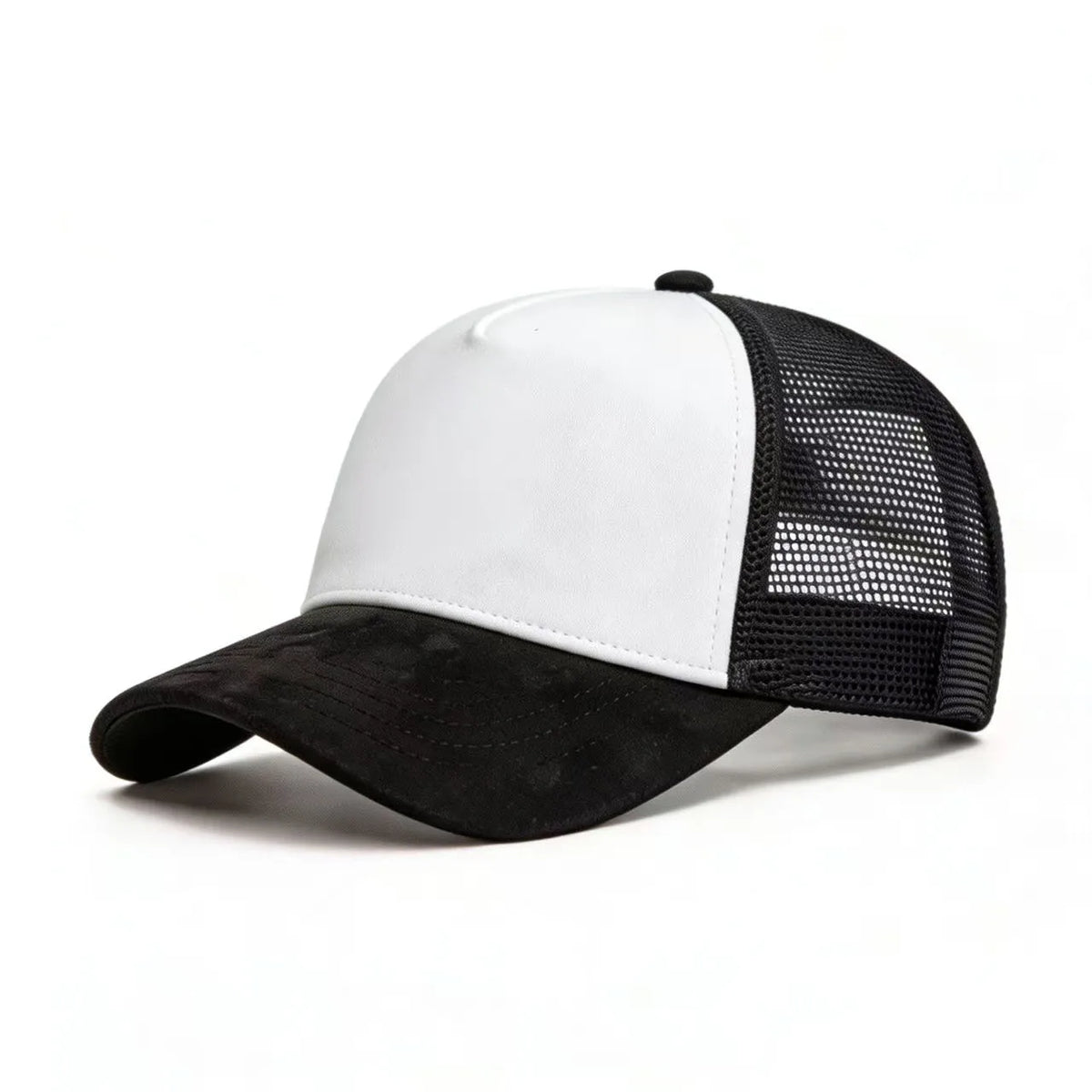 New Summer Mesh Baseball Cap Women Men Solid Suede Cap Patch Snapback Hat Casual Breathable Unisex Street Hip Hop Trucker Caps
