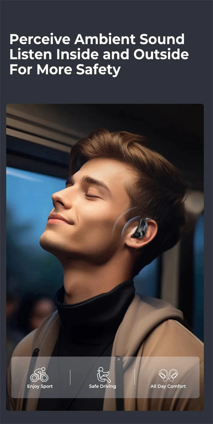 Original Lenovo LP75 TWS Bluetooth V5.3 Headphones Wireless LED Digital Display Earphones Noise Reduction Waterproof Headset New