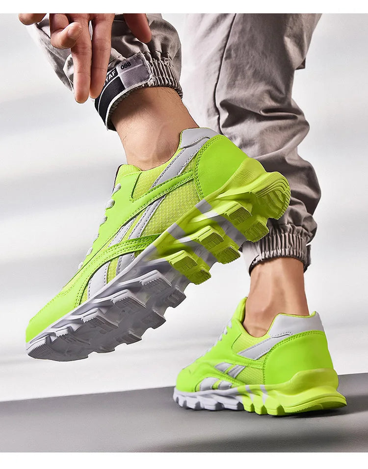 Nuove scarpe da running da uomo e da donna, sneakers casual traspiranti, antiscivolo e ammortizzate, comode per sport all’aperto e camminata, taglie 36-48