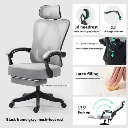 UVR Gaming Computer Chair Home Lift Swivel Backrest Chair Ergonomic Design Armchair Sitting Comfort Office Chair Furniture