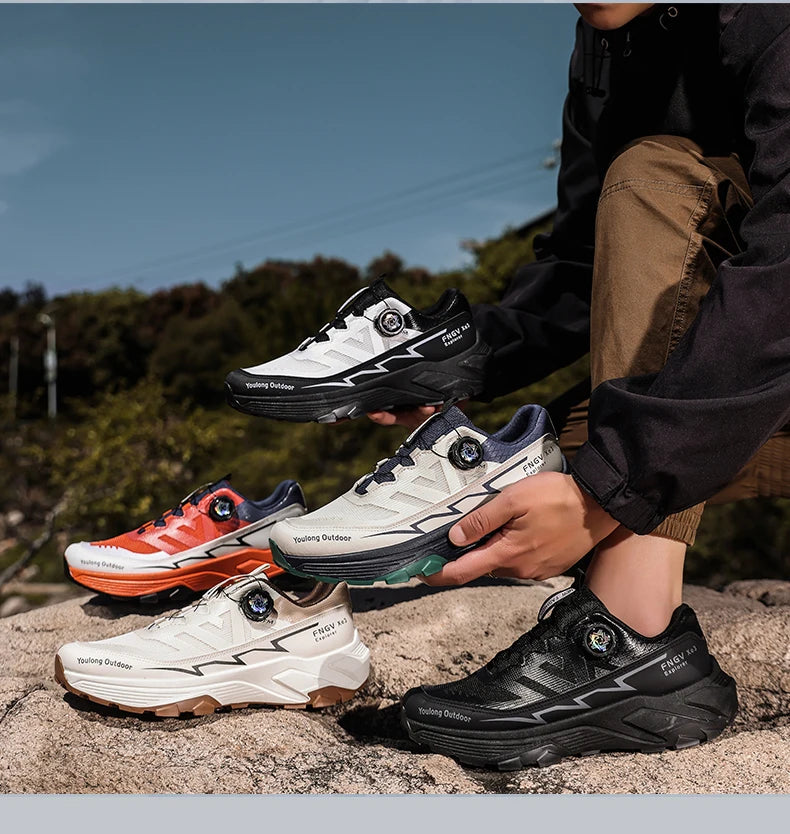 Herren-Sneaker Casual Outdoor rutschfest stoßdämpfend vielseitig Offroad-Wanderschuhe bequeme Laufschuhe für Herren mit weicher Sohle