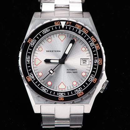 SEESTERN SUB600T V3 Men's Watch Automatic Diving Sapphire Wristwatch NH35 Movement Ceramic Bezel Luminous Date Jubilee Waterproof