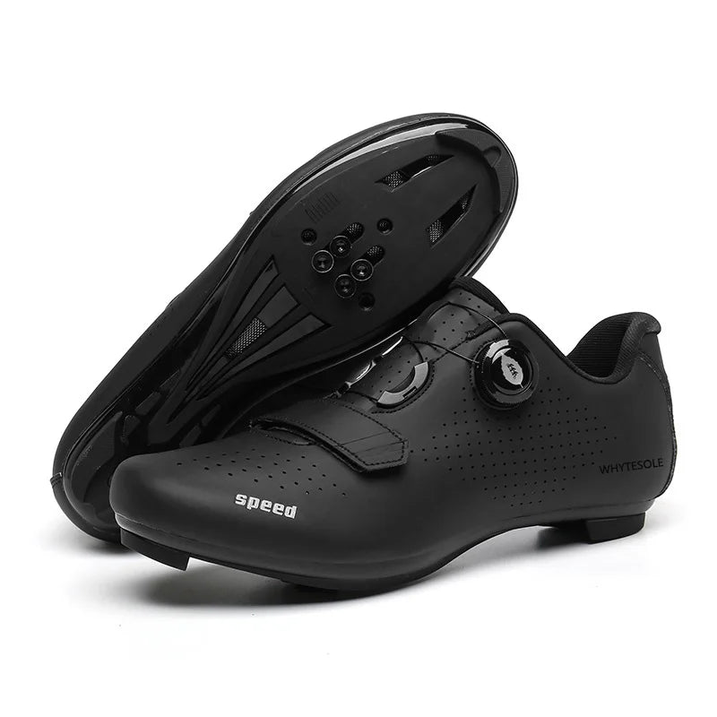 whytesole Men Cycling Sneaker Mtb Flat Shoes Cleat Self-Locking Mountain Bike Shoes Women Road Bicycle Cycling Shoe Dirt