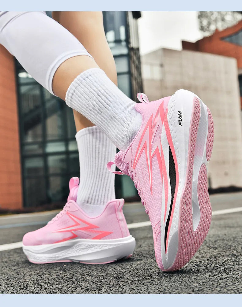 Running Shoes Carbon Board Speciality Marathon Men Sports Breathable Lightweight Women's Comfortable Athletic Nonskid Sneakers