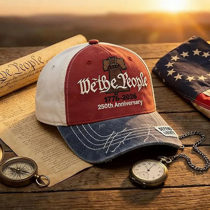 ABLECAP 2026 New Embroidered Baseball Caps For Patriotic USA 250th Anniversary Hat 1776-2026 Male Female Adult New Year Gift