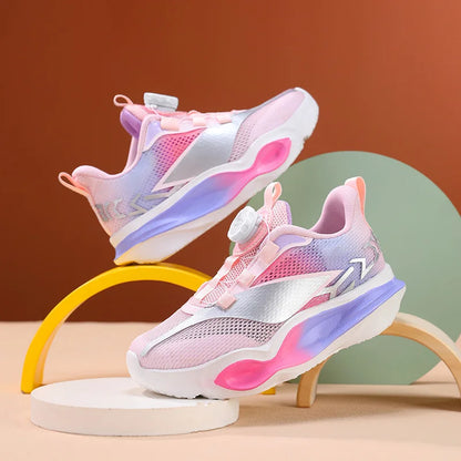 Kinder-Sneaker, modisch, mit dicker, weicher Sohle, Dämpfung, elastisch, lässig und bequem – neue leichte Mesh-Tennisschuhe und Jogging-Schuhe