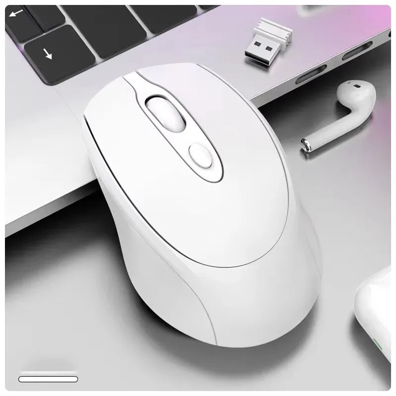 Bluetooth-Compatible Wireless Mouse 2.4G Rechargeable Wireless Computer Mouse USB Silent Gamer Mice for PC Laptop Macbook Tablet