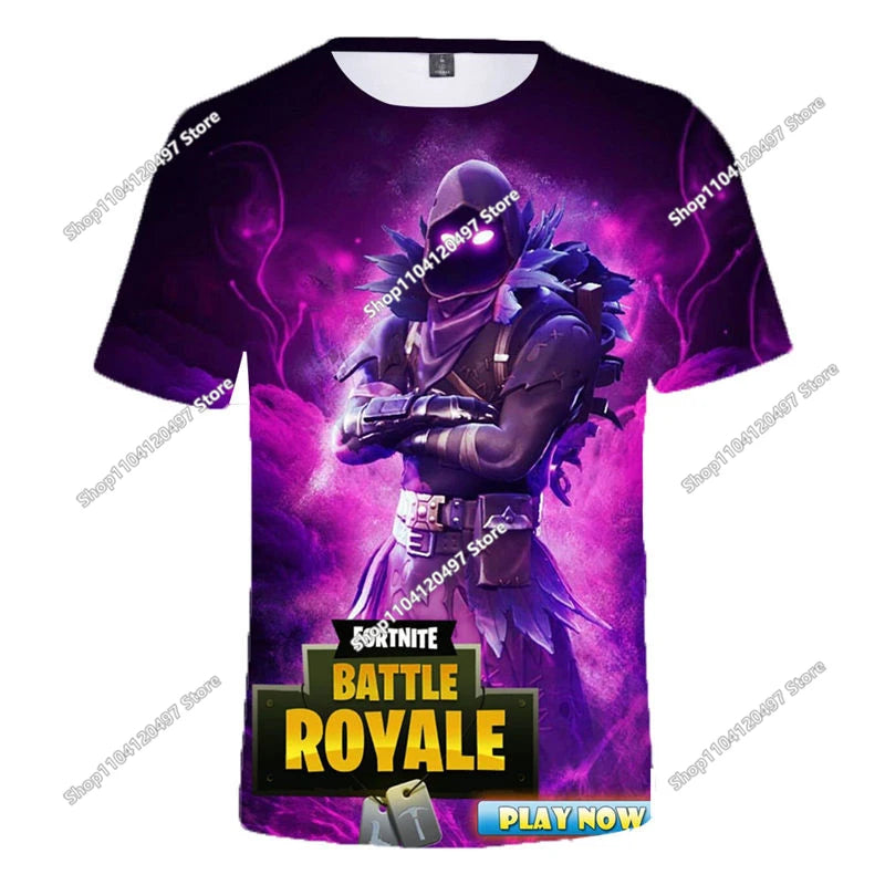 Christmas Fortnite 3D T-shirt Tees Battle Royale Streetwear Kids Victory Game Men and Women Harajuku T Shirt Teen Clothes