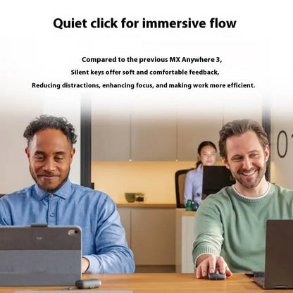 Official Flagship Logitech MX Anywhere 3S Wireless Mouse, Light Sound Bluetooth Laptop, Desktop Computer M750 Series